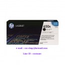 HP 650A Black Toner (CE270A) ตลับหมึกพิมพ์ สีดำ